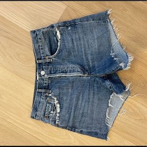 Agolde Reese Distressed Shorts